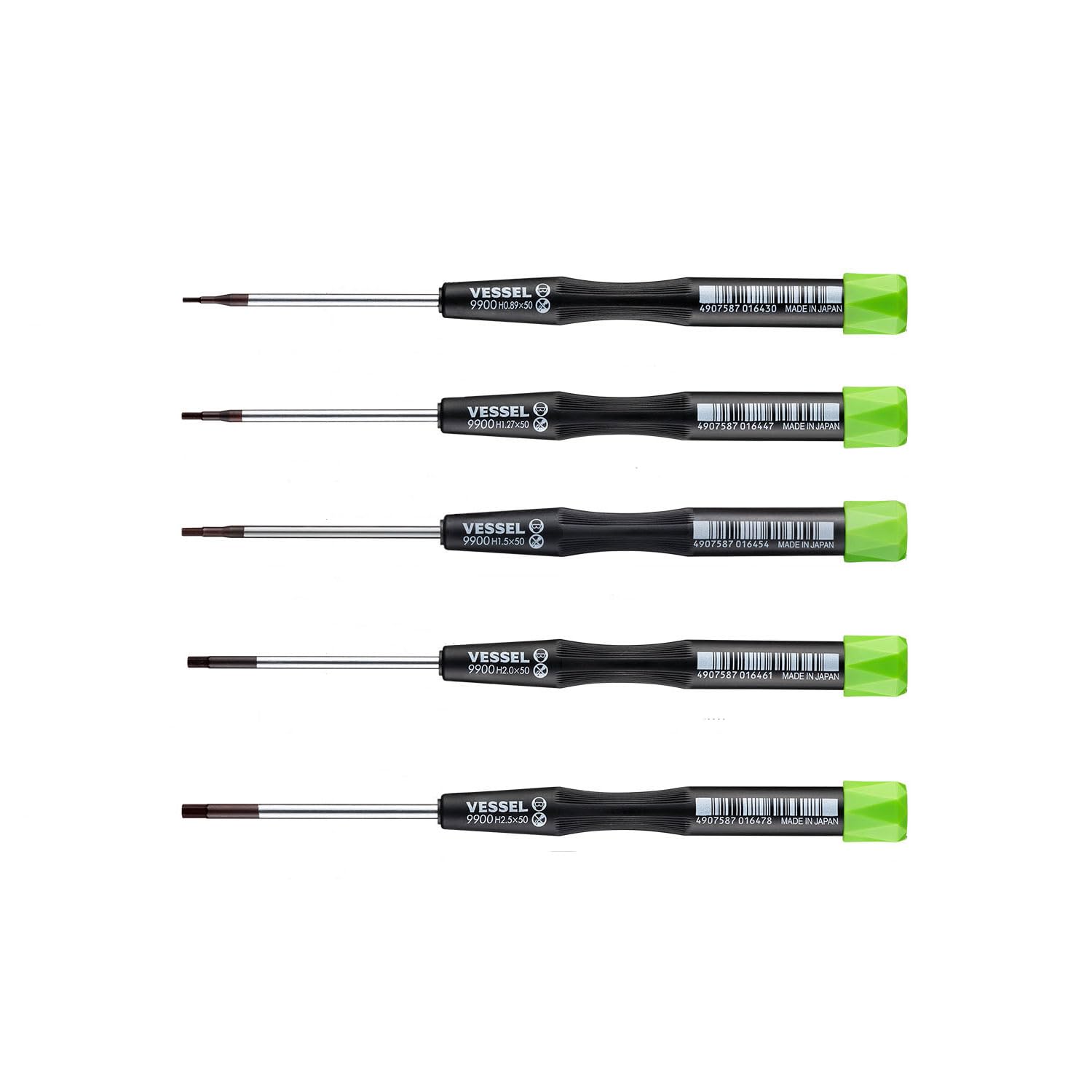 Vessel Micro Hex Driver Set, 5-Piece