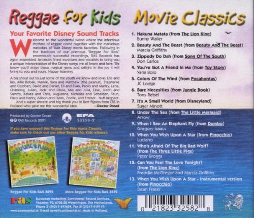 Reggae for Kids: Movie Classics