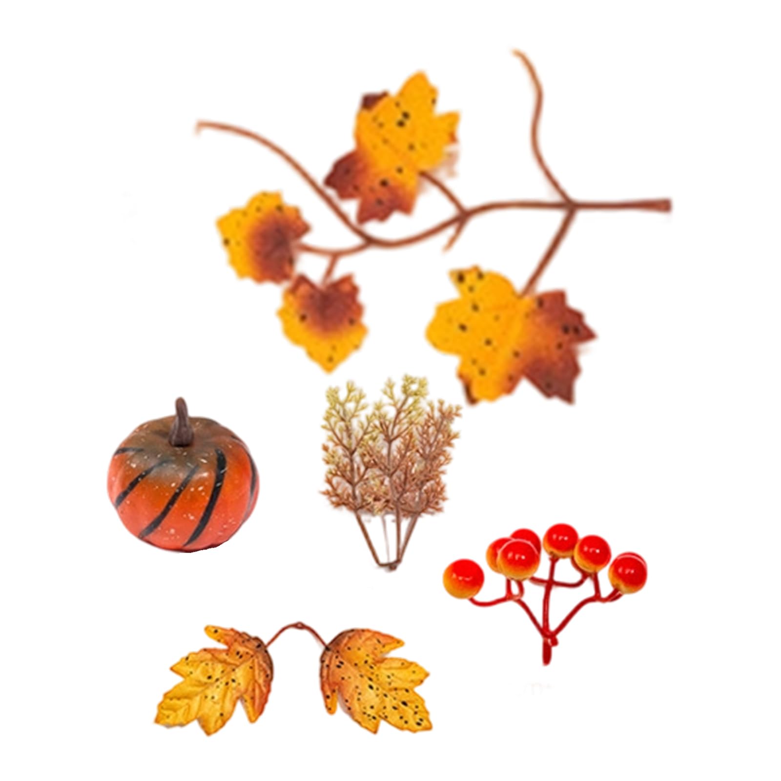 Indoor Harvest Centerpiece Wreath, Artificial Fall Foliage Decor for Holder Use, Mantel, Entryway Styling Autumn Holder Wreath Harvest Centerpiece Decor Faux Foliage Table Mantel Accent