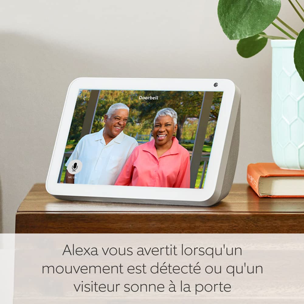 Blink Sonnette Vidéo | Système audio bidirectionnel, vidéo HD, longue autonomie, détection de mouvements, notifications de sonnette dans l'application, fonctionne avec Alexa | Blanc