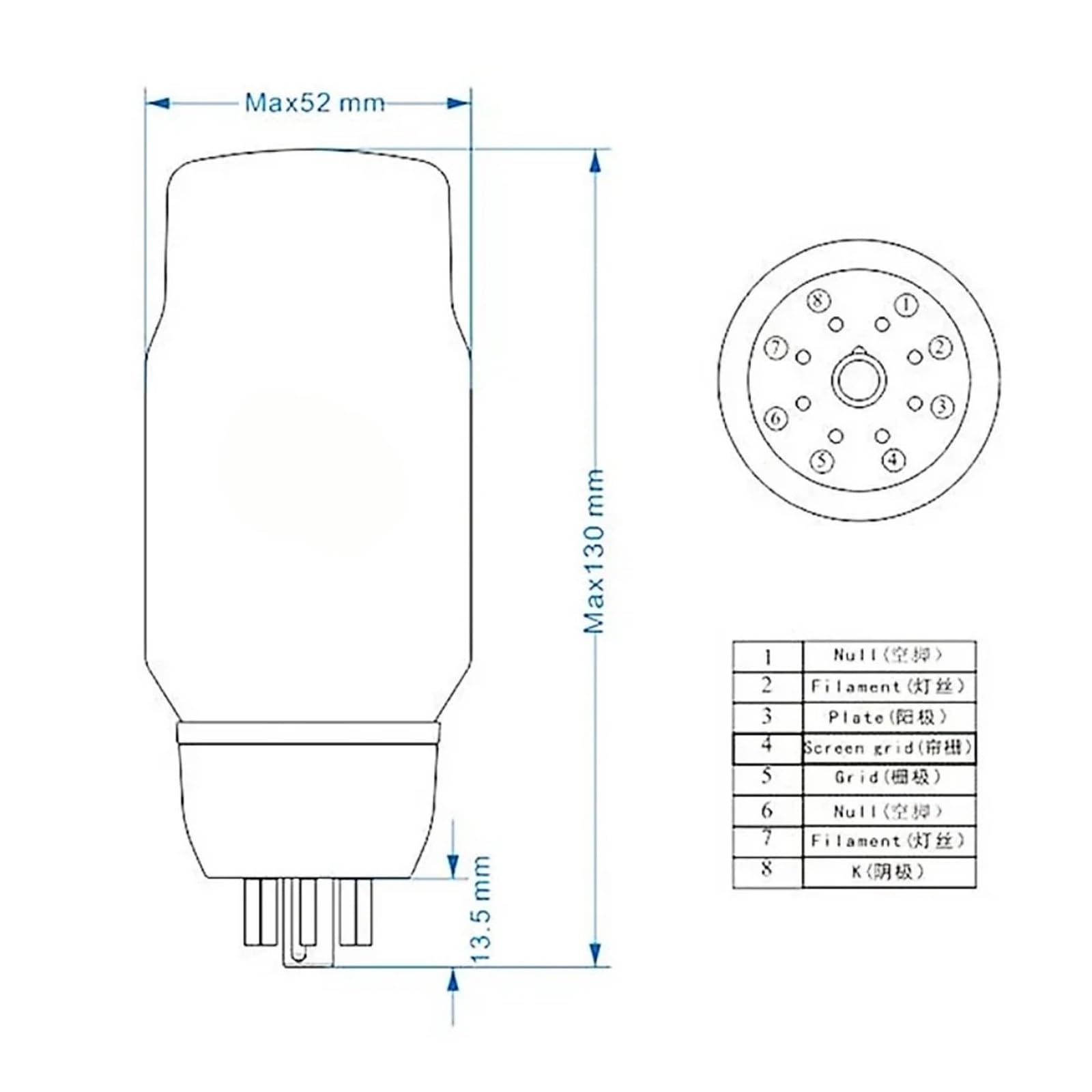 KT66-GC KT66GC imitacja rurki KT66 aktualizacja EL34 6L6 KT77 KT88 HIFI wzmacniacz audio dopasowanie (2 szt. dopasowana para)