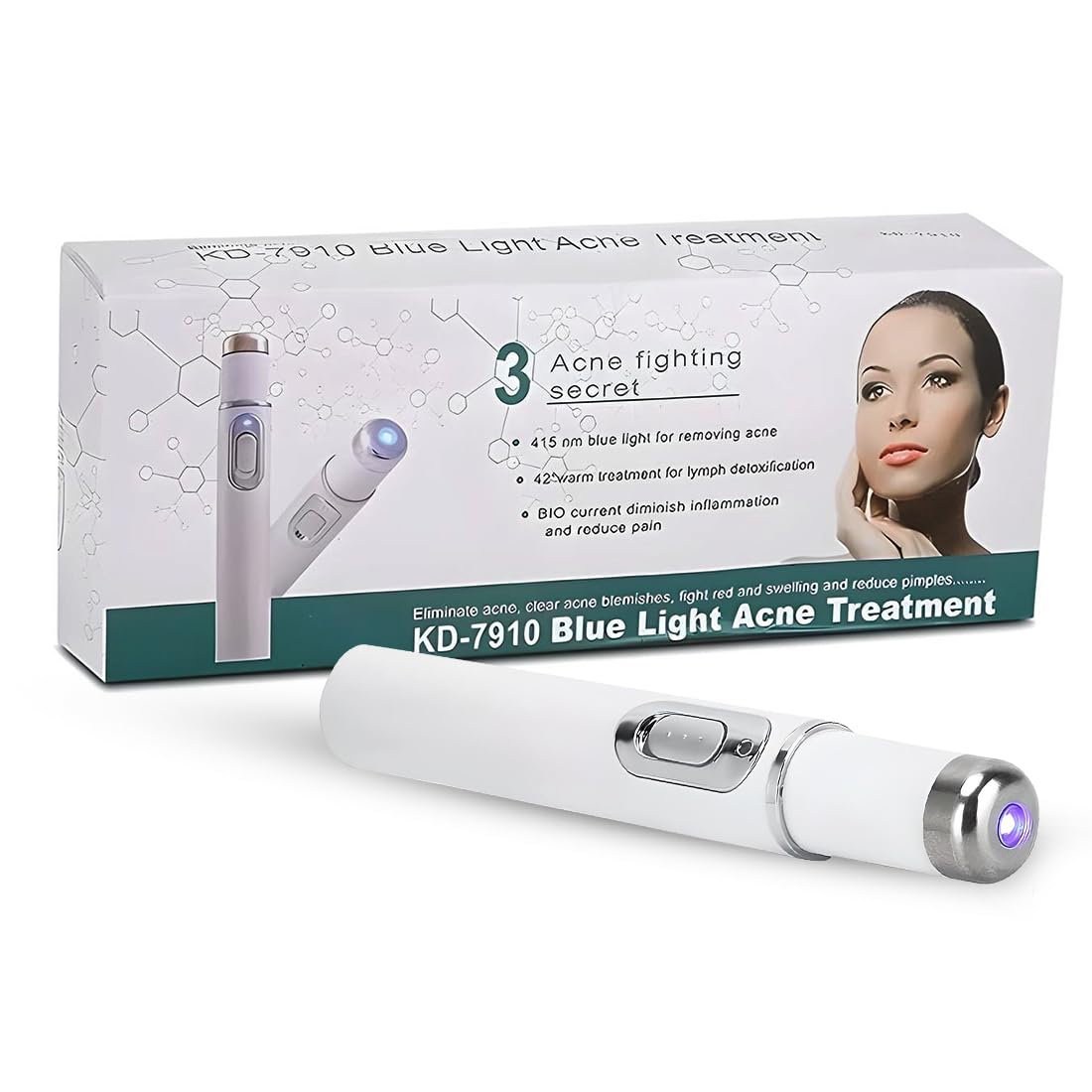 ZeroLuxury Scar & Acne Removal Laser Pen | Portable Light Therapy Beauty Device | Ideal for Wrinkles, Spots, Scars & Daily Skincare | Suitable for Home & Travel Use | Painless Skin Treatment