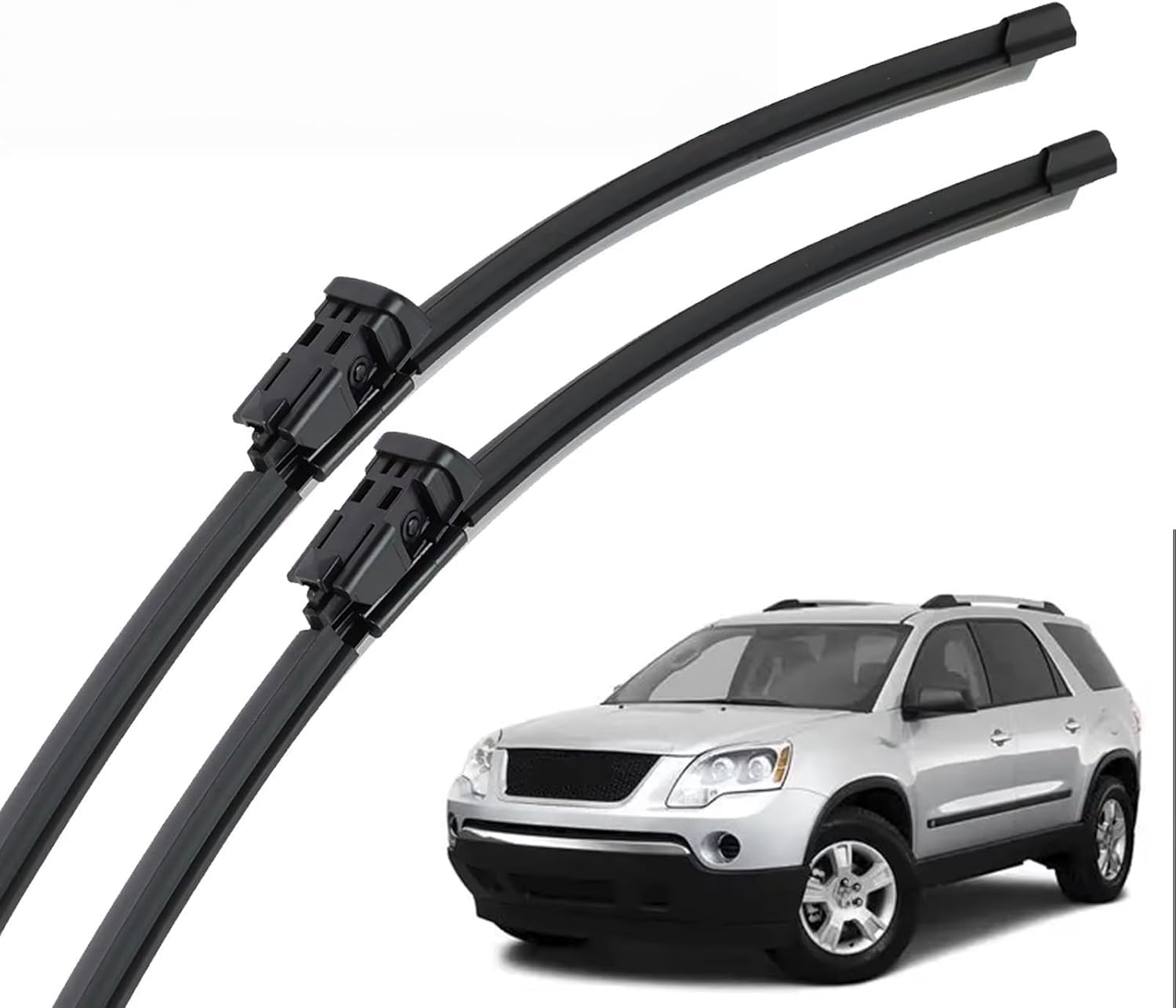 nwsplmy Front Windscreen Wiper for GMC Acadia MK1 2007-2011 24"+21", Silent All-Season Replacement Blades Streak-Free Easy Install