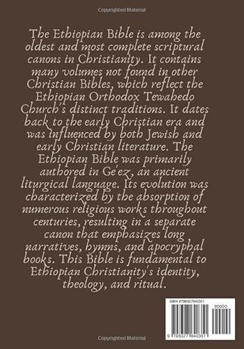 History of Ethiopian Bible: Oldest and Most Complete Bible