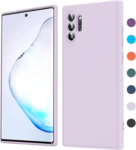 Funda para Galaxy Note 10 Plus, silicona lĂquida, ultra delgada, a prueba de golpes, con forro de microfibra antiarañazos, funda de goma de gel Funda para Galaxy Note 10 Plus, silicona lĂquida, ultra delgada, a prueba de golpes, con forro de microfibra antiarañazos, funda de goma de gel