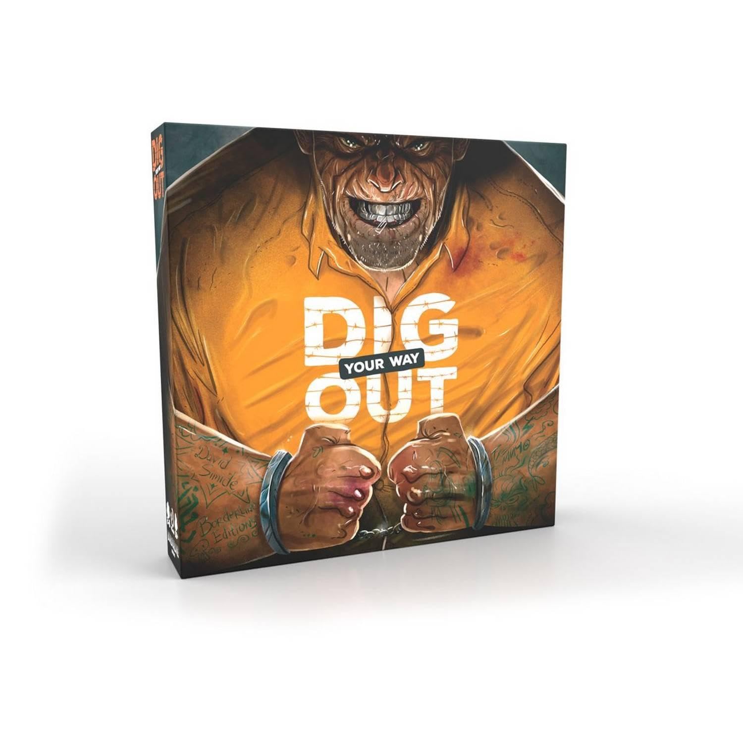 Borderline Editions - Dig Your Way Out - Jeu De Société - Stratégie - Qui Sortira De Prison Le Premier - À Jouer Entre Amis ou en Famille - A Partir De 16 Ans - De 2 à 6 Joueurs