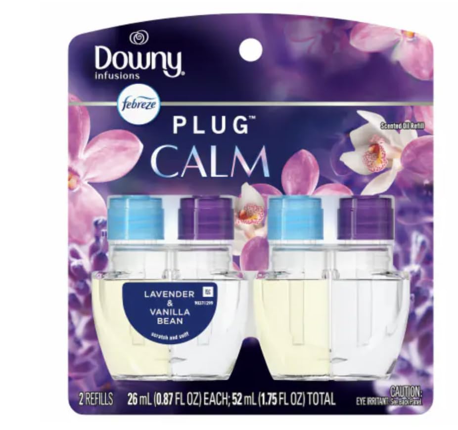 Febreze Downy Calm Lavender Vanilla Bean Scented Oil Refill 1 75 Ounce