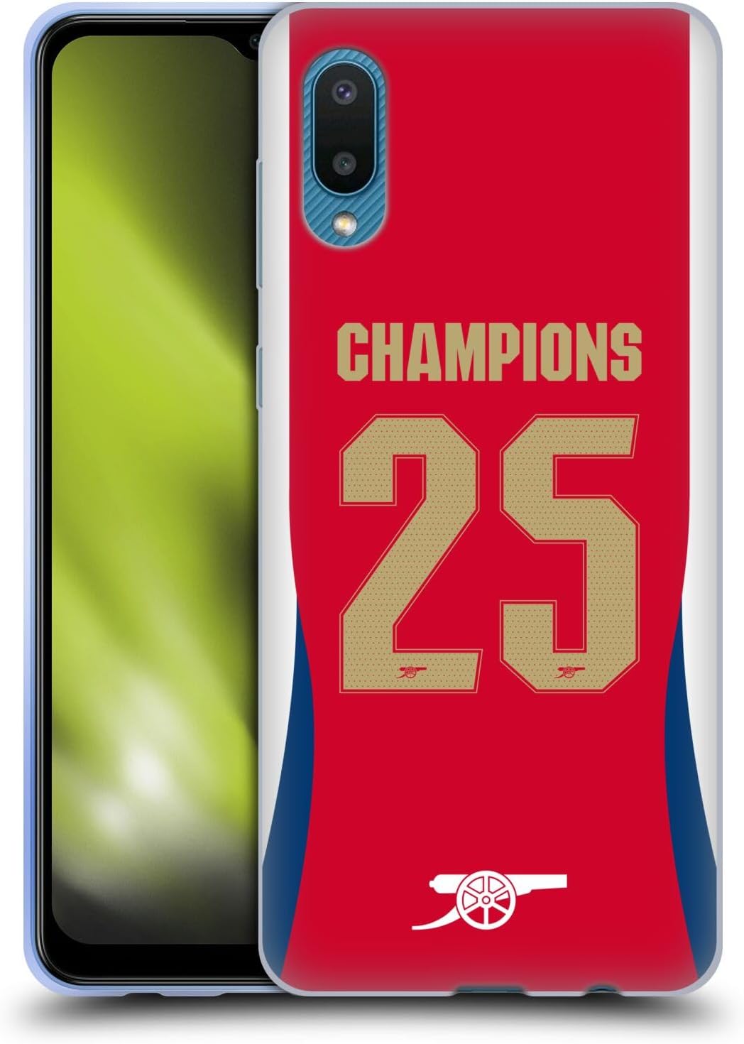 Head Case Designs Officially Licensed Arsenal FC Home 2025 Women’s Champions Gel Case [Military Grade Protection] Compatible With Samsung Galaxy A02/M02 (2021)