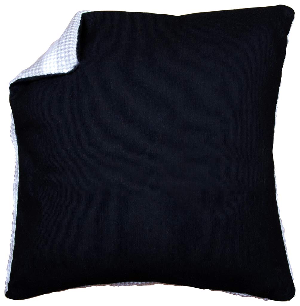 Vervaco Cushion Back: Without Zipper: Black, Cotton, NA, 45 x 45cm / 18" x 18"