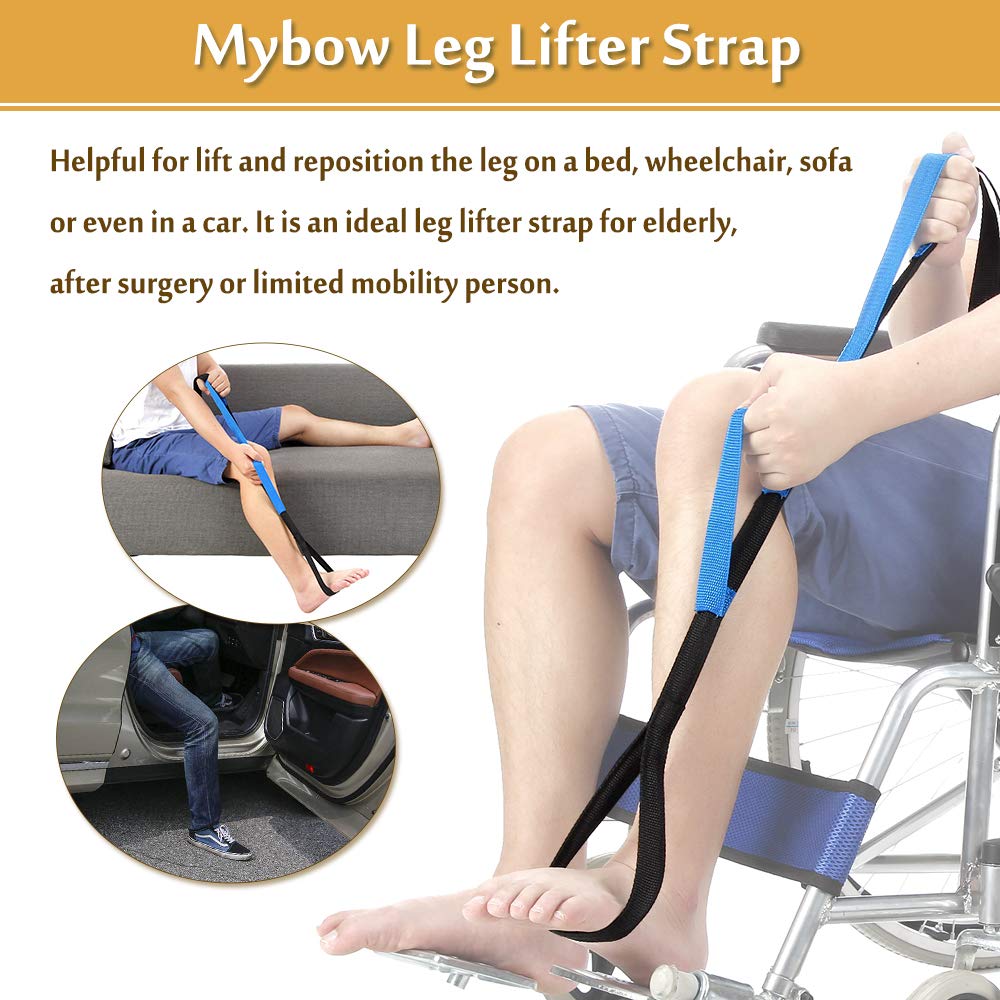 Buy Leg Lifter Strap Rigid Foot 37'' Medical Thigh Lifter for Elderly