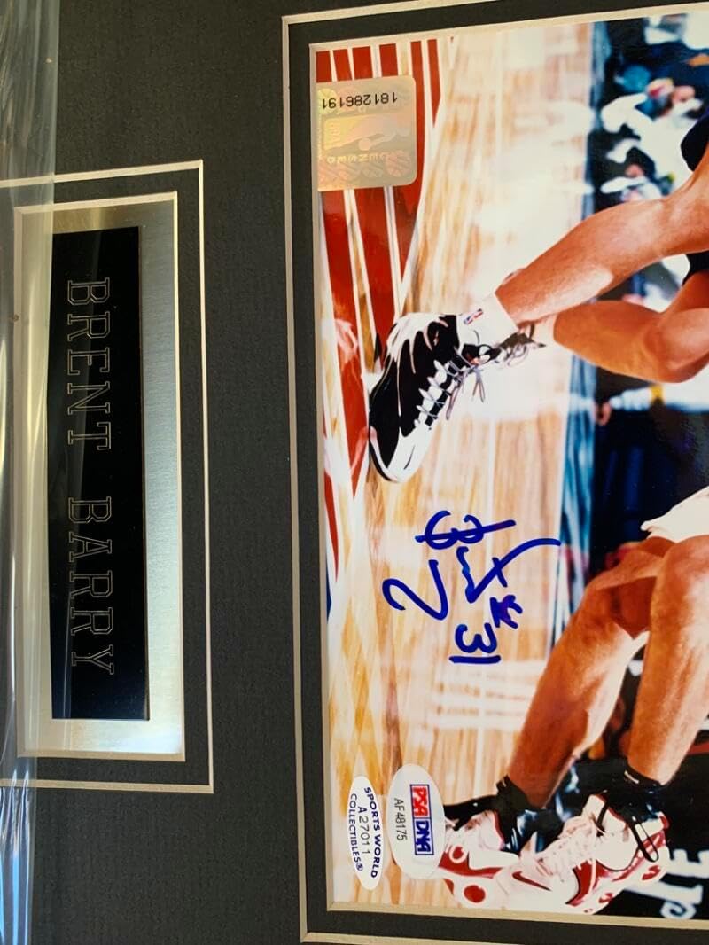 Brent Barry Photo Photograph AUTO SIGNED Autograph Autographed PSA PSA/DNA Basketball NBA COA MATTED Ready To Be Framed