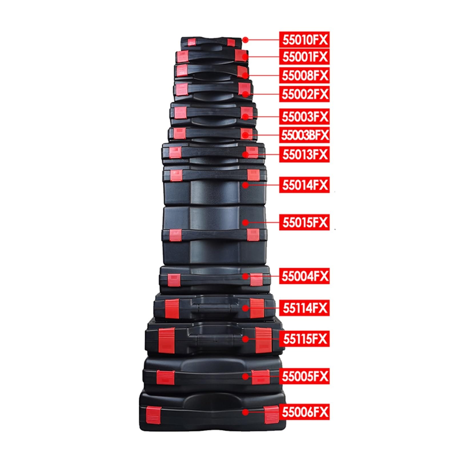 Cassetta Degli Attrezzi Vuota Multifunzionale Hardware ToolBox Custodia portatile in plastica for strumenti Custodia protettiva for notebook Custodia for attrezzi for attrezzature da esterno(55705FX)