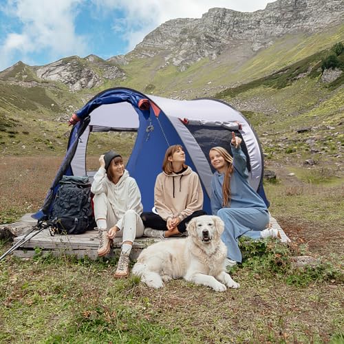 Carpa pop-up para camping 3 personas con bolsa de transporte miniatura 5