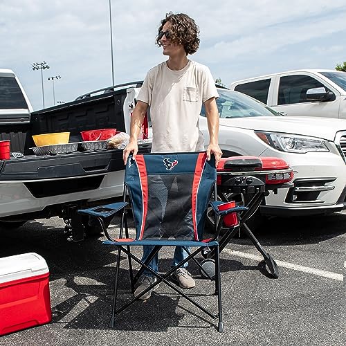 Kijaro Dual Lock Pro Sports Fan Folding Chair, 26" L x 35.5" W x 37" H, Houston Texans - image 2