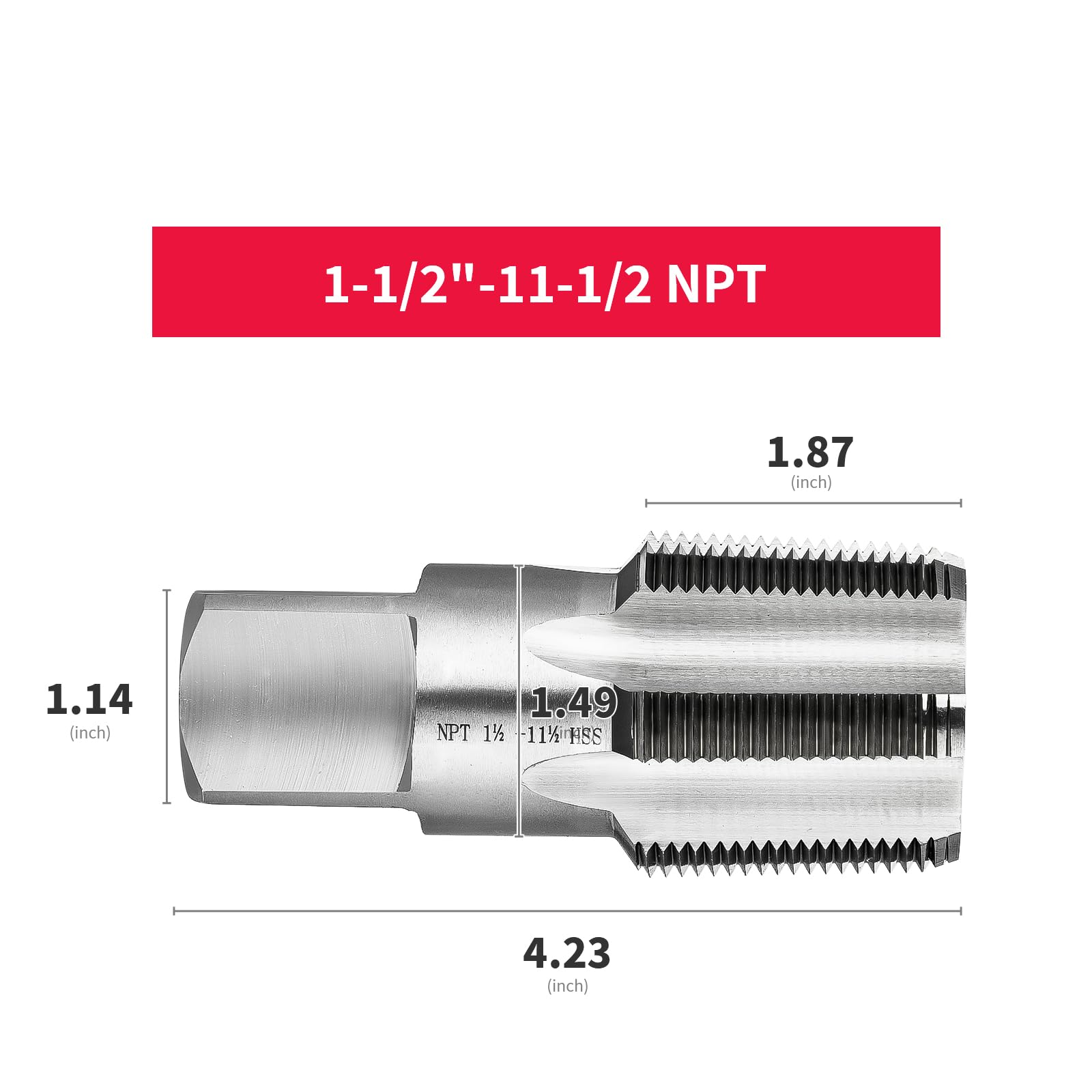 High Speed Pipe Taps - 1-1/2" to 11-1/2" NPT -3
