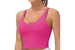 THE GYM PEOPLE Women's Pink Crop Tank