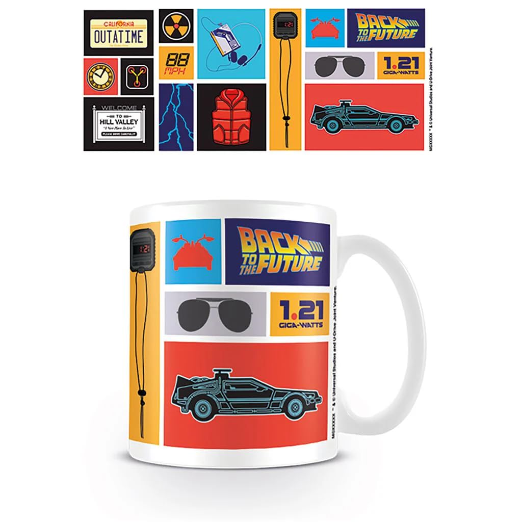 Back to The Future Mug in Presentation Gift Box (Collection Design) 11oz Ceramic Mug - Official Merchandise