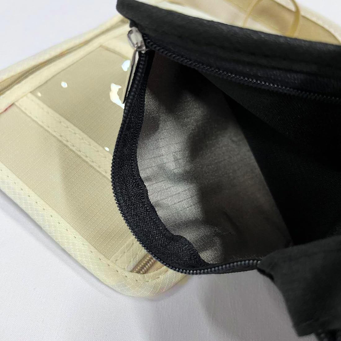 2 pcs Cartera de Cuello Porta Pasaporte, Bolsa para el cuello para hombre, Bolso en el pecho protección, Bolsa de Viaje Seguridad, Bolsa Halter Antirrobo con Múltiples Compartimentos