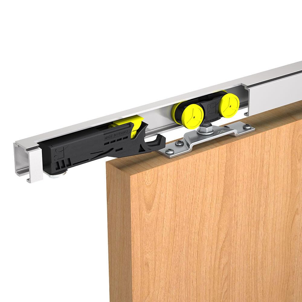 Système coulissant SLID'UP 1000 pour une porte de séparation - rail 1,95 m en aluminium - 80 kg