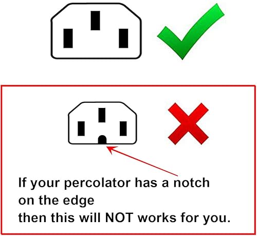 Miniatura 5 de T POWER Cable de alimentación de CA de 3 clavijas de 4 pies de largo para ollas a presión instantáneas, ollas de arroz, fabricantes de leche de soja
