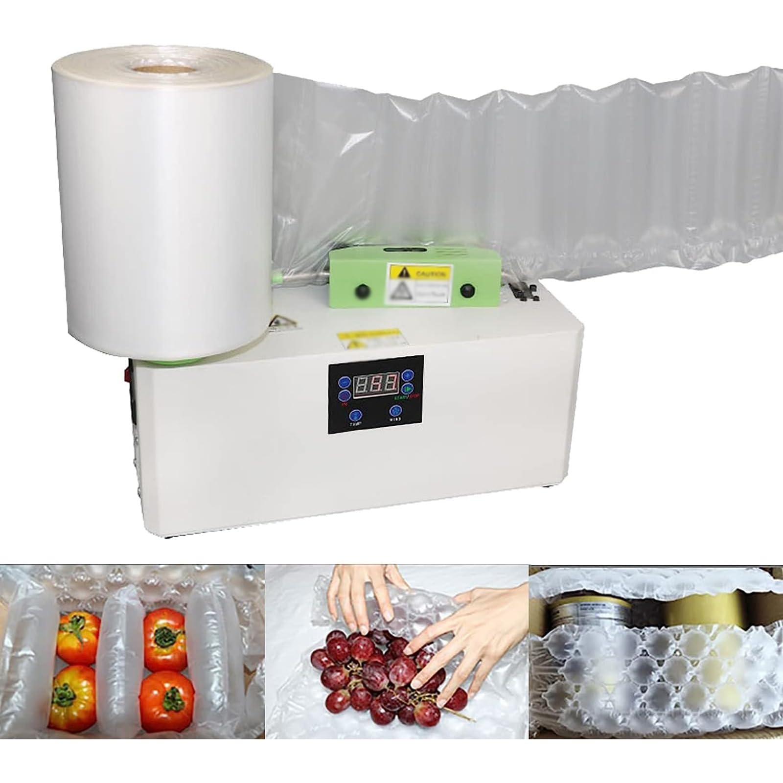IUokLU Air Cushion Packaging Machine - Automatic Inflatable Packaging Sealer For Logistics And Express With Adjustable Heat Seal Temperature