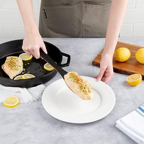 Miniatura 5 de Restaurantware Nature Tek - Espátula de madera de 13.2 pulgadas, 1 espátula plana biselada antiadherente, mango resistente, agujero para colgar,