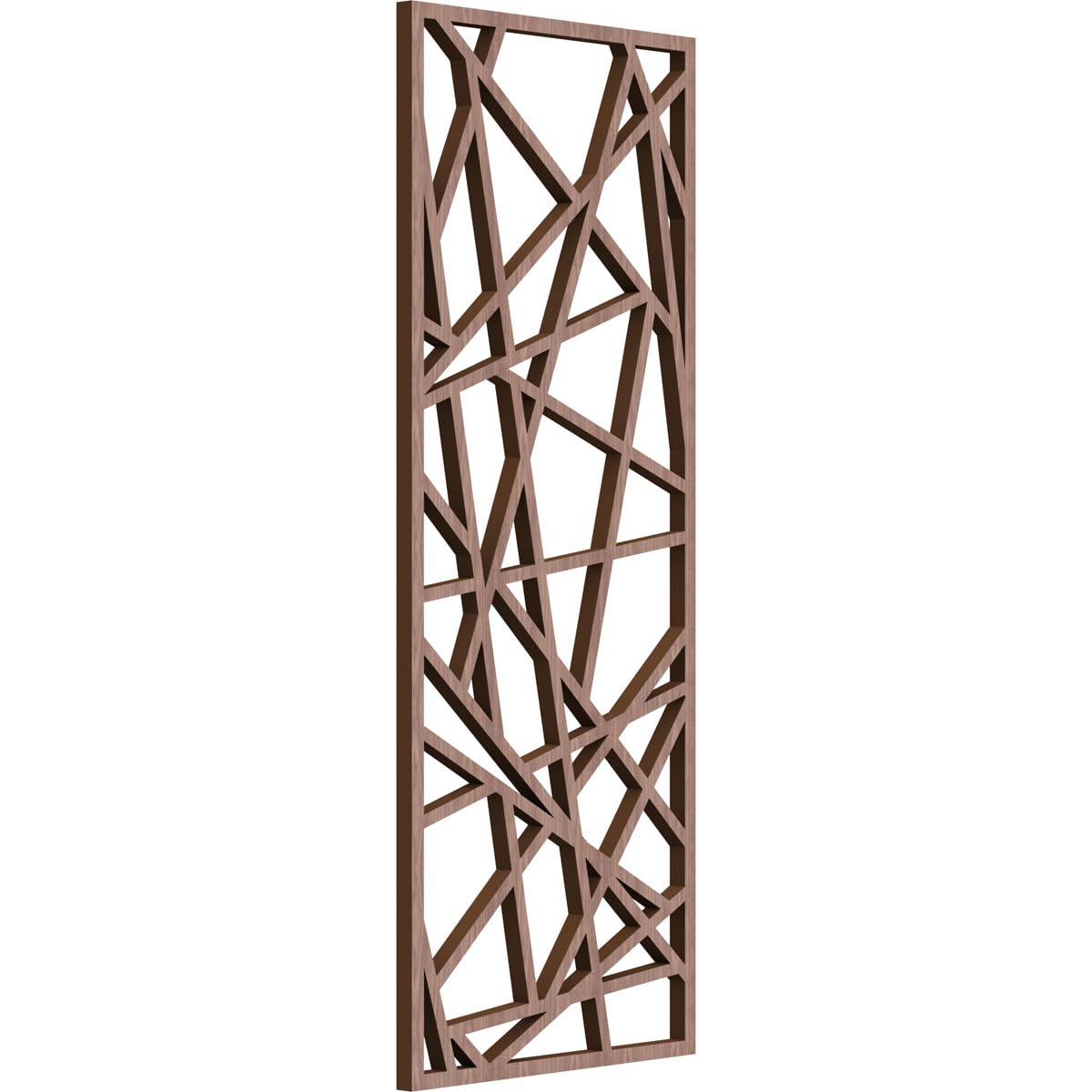 Conway Decorative Pierced Fretwork Wood Wall Panels, 9 3/8"W x 24 3/8"H x 3/8"T, Walnut