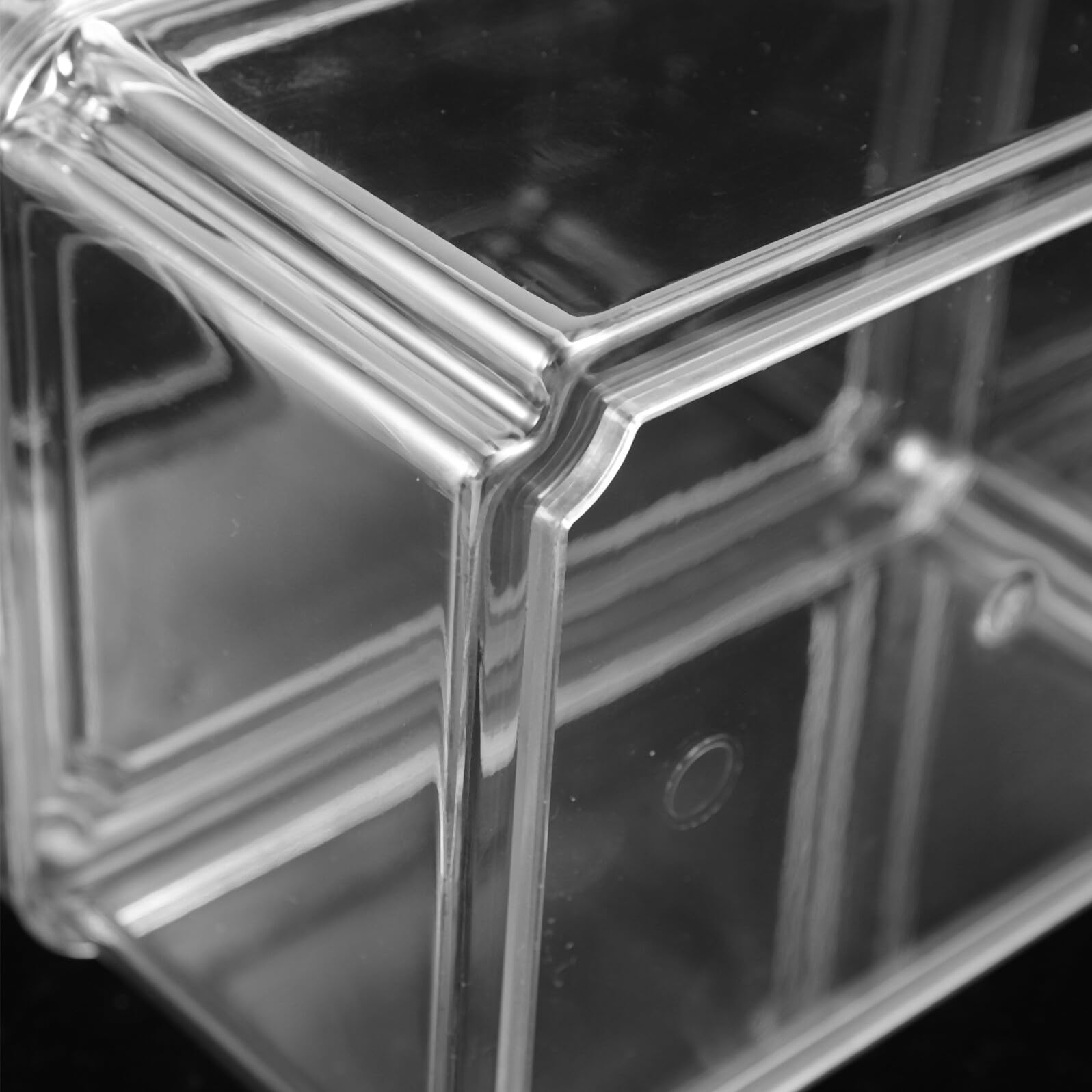 NUOBESTY Caja de Almacenamiento de Verduras 3 Piezas Pet para Refrigerador | Gran Capacidad, Tapa Abatible, Orden en Despensa y Encimera, para Queso Rallado y Verduras