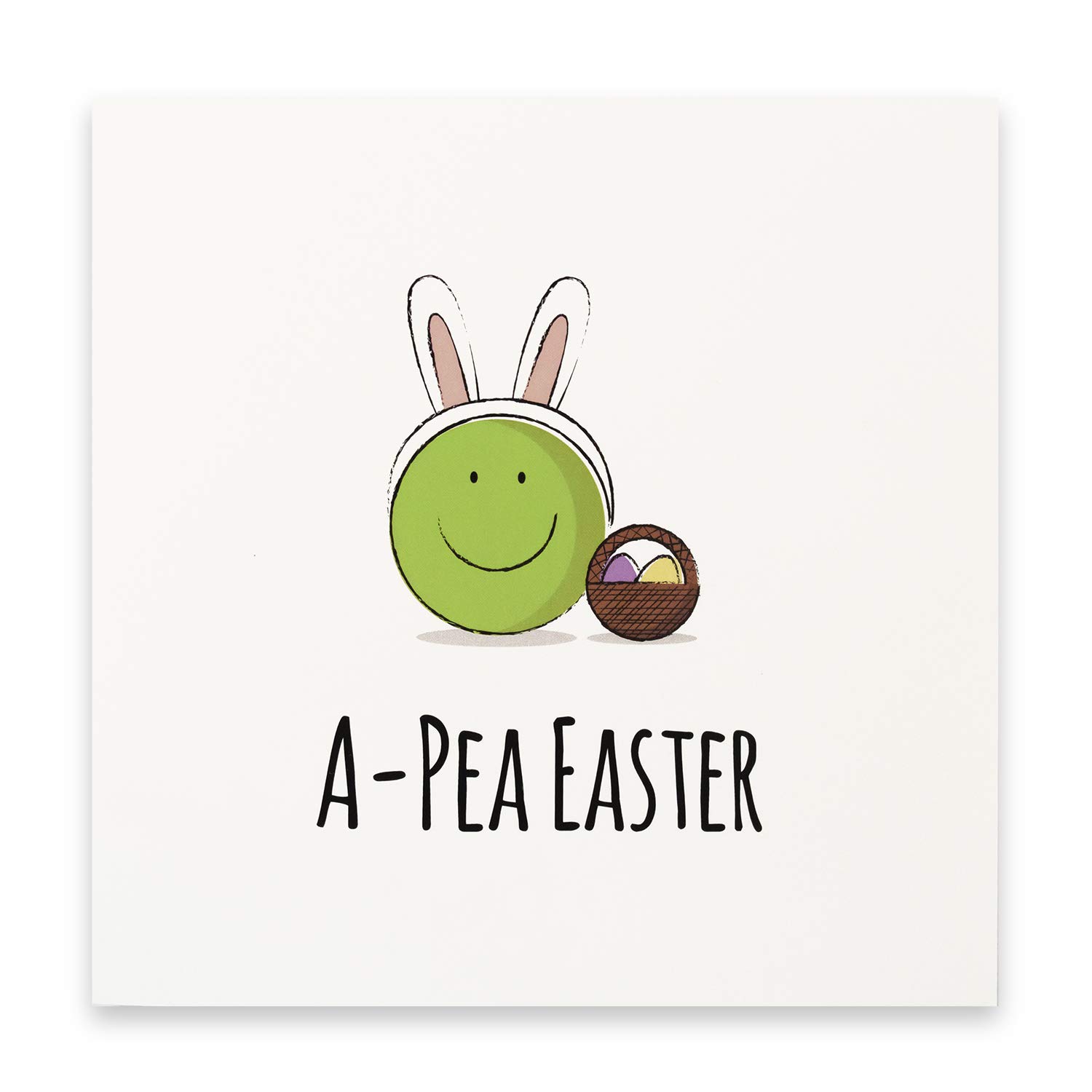 Michton | Cute Easter Card | Ha-Pea Easter | Perfect For Friends & Family | Ha-Pea Easter Card