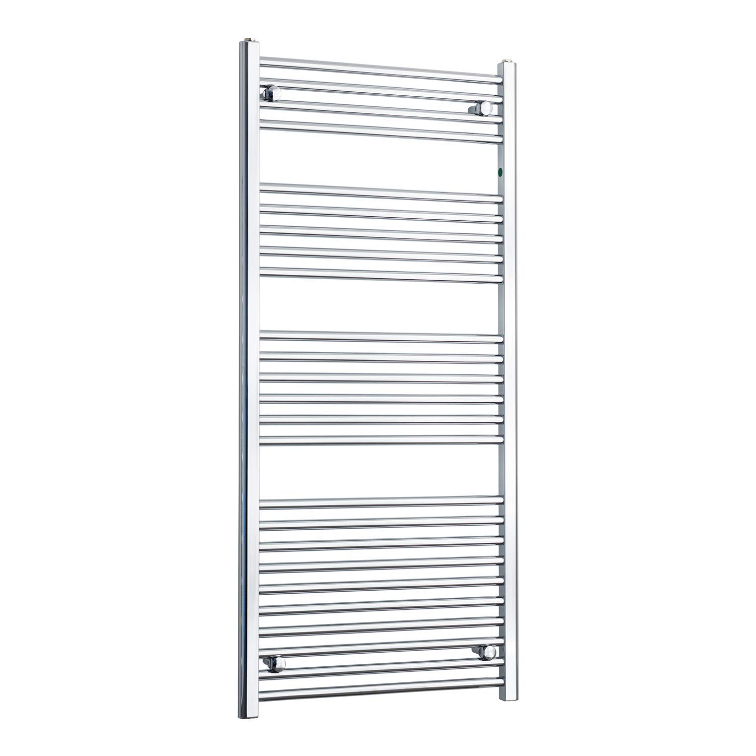 Companyblue 650Mm Wide X 1400Mm High Heated Towel Rail Straight Flat Chrome Bathroom Warmer Radiator Rack Central Heating