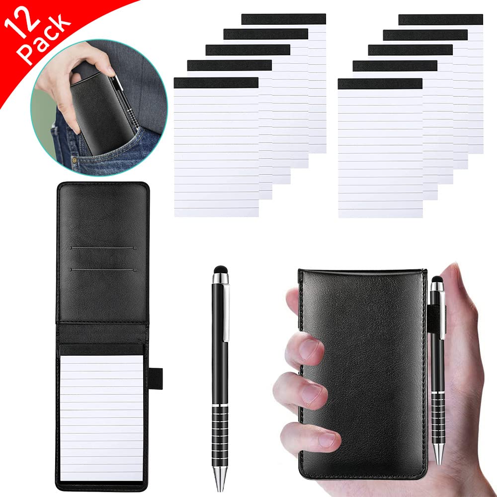 Buy 12 Pcs Small Pocket Notepads holder Set,Mini Pocket Note Pad Holder