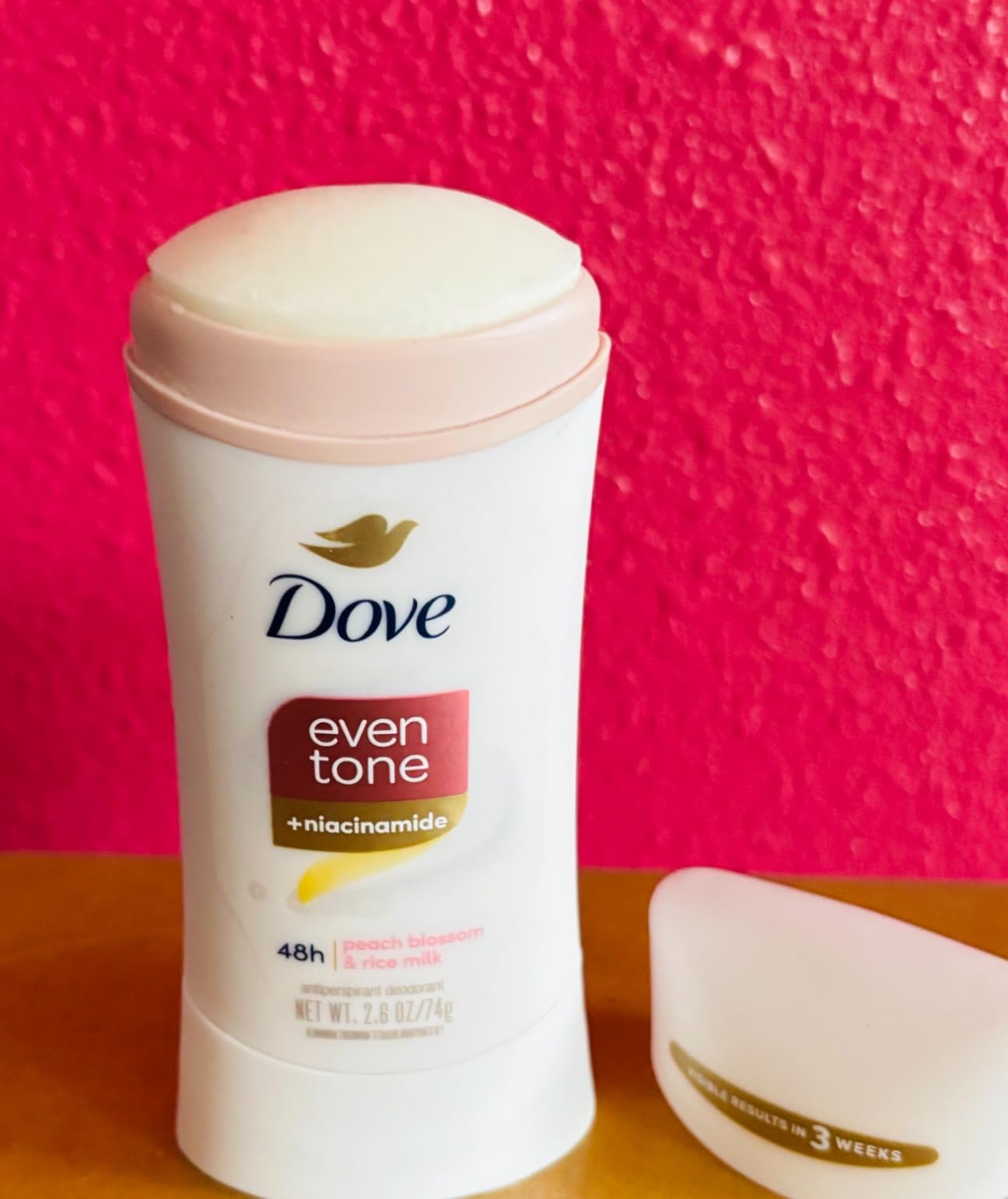 Unilever Dove Even Tone Antiperspirant Deodorant Stick Peach Blossom & Rice Milk 3 Count 2.6 oz
