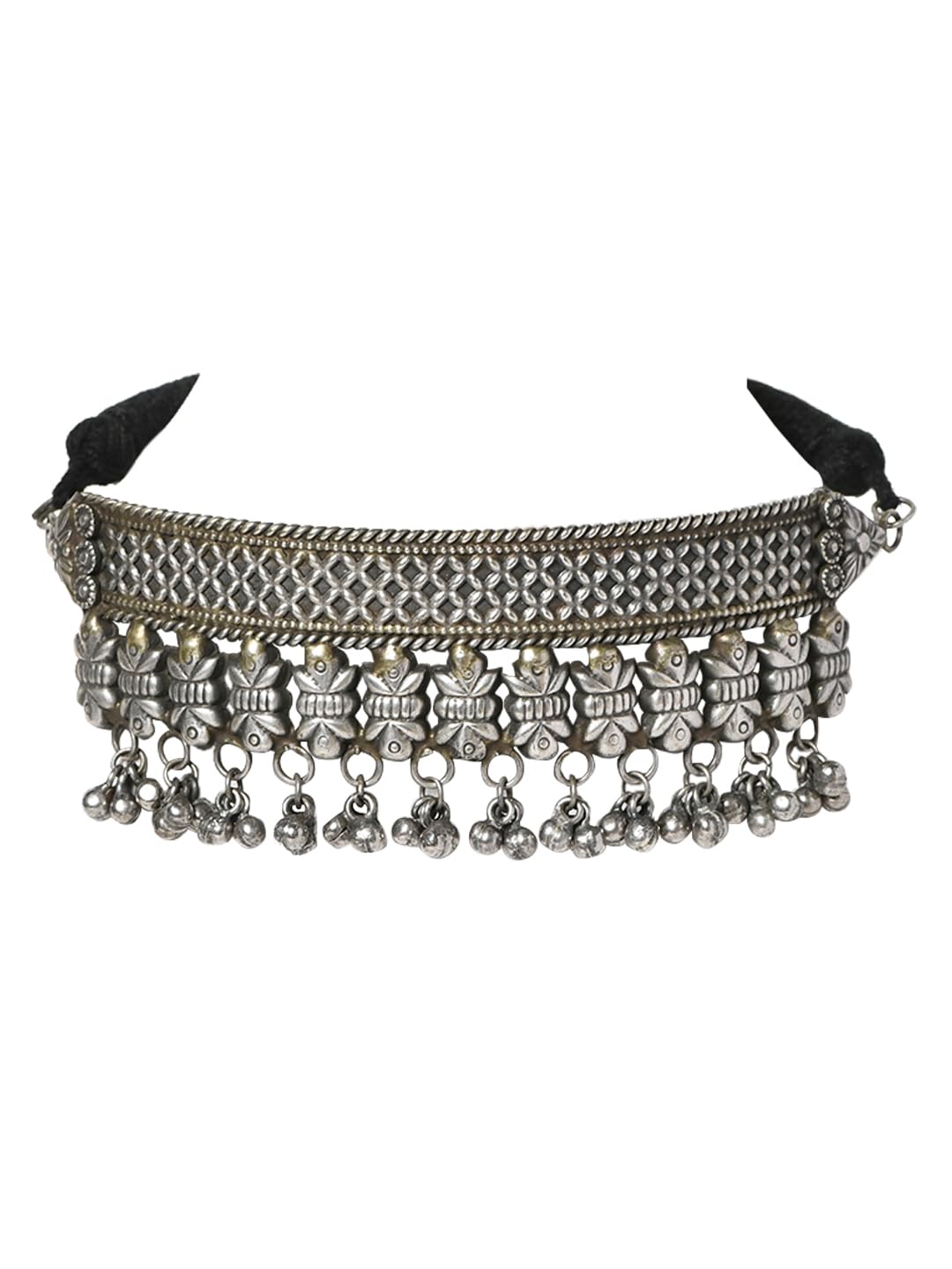 VENI Handmade 92.5 Silver Plated Choker Necklace For Womens | Silver Oxidized Stylish Trendy Jewellery for Girls A No. 23 (B0CW9R8J4Z) Amazon Price History, Amazon Price Tracker