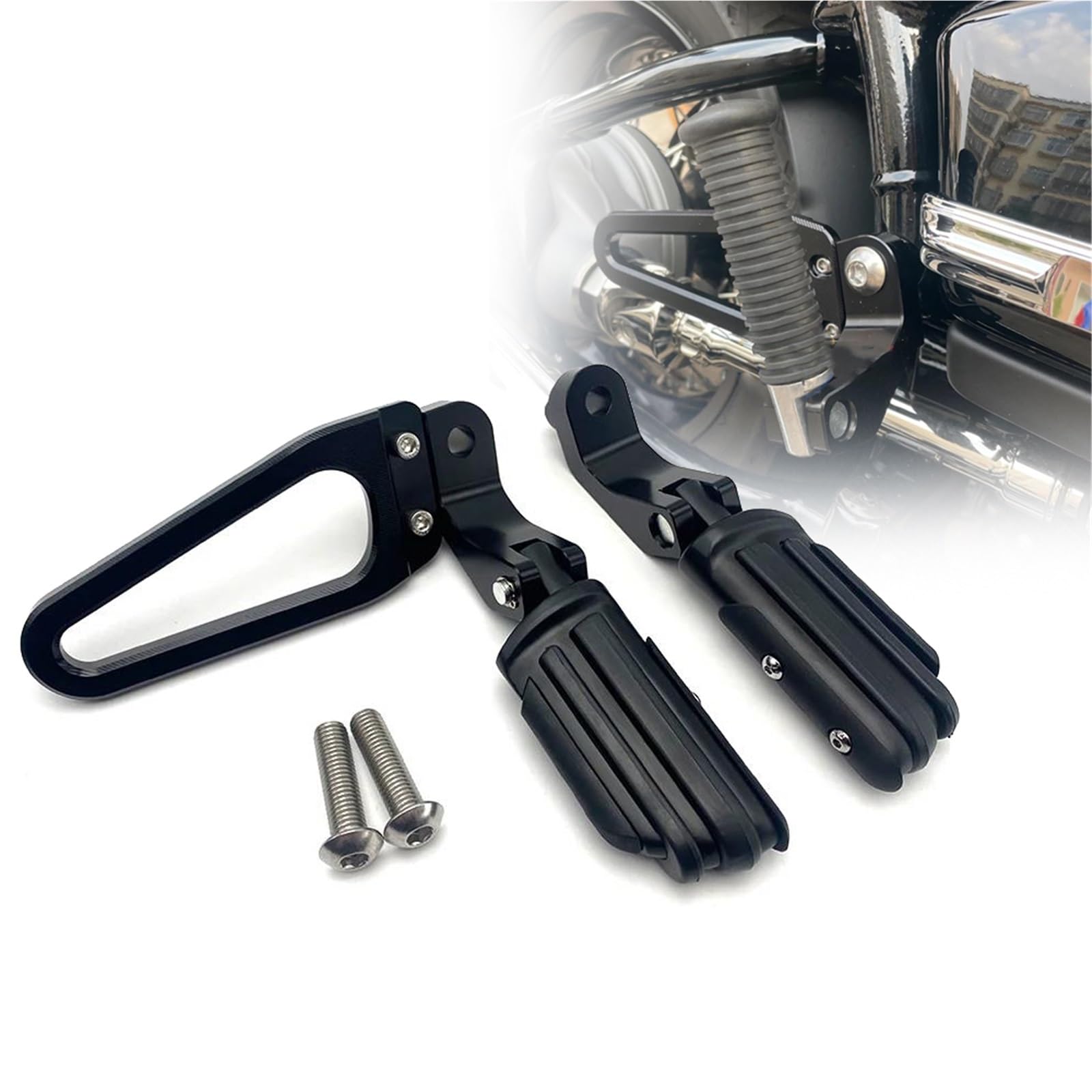 Kit de montage repose-pieds passager R18 Classic support fixation arrière durable - 5