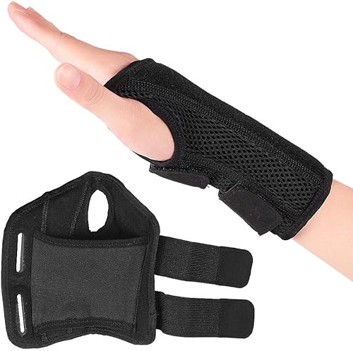 Miniatura 9 de Muñequera, férula para el túnel carpiano, fijador de compresión para aliviar la artritis, tenosinovitis, dolor de muñeca, esguince deportivo (L,