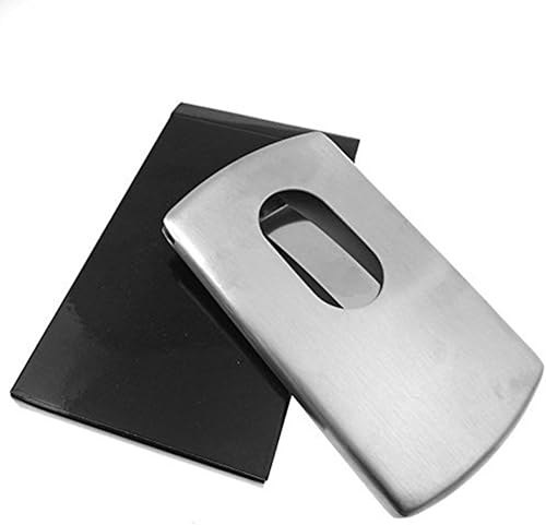 Miniatura 29 de KINGFOM Tarjetero de piel sintética para tarjetas de presentación, tarjetero universal con cierre magnético, color negro (25 tarjetas)