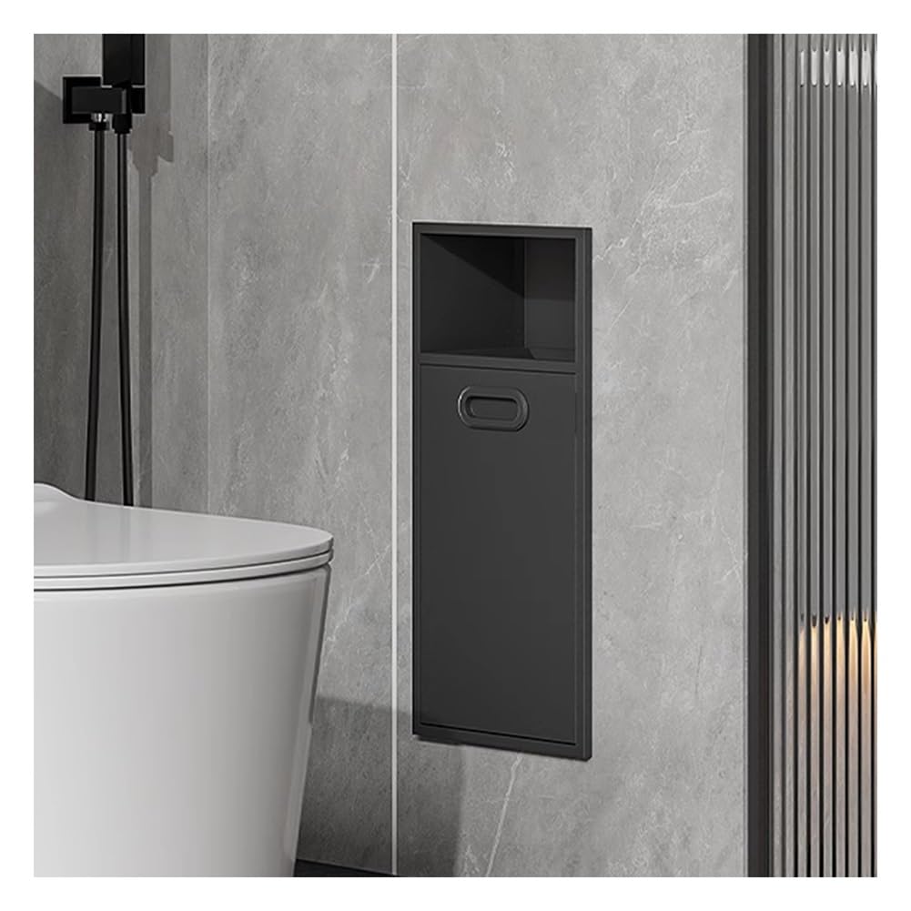 Étagère murale encastrée en acier inoxydable gris 20x50 Slish Solut