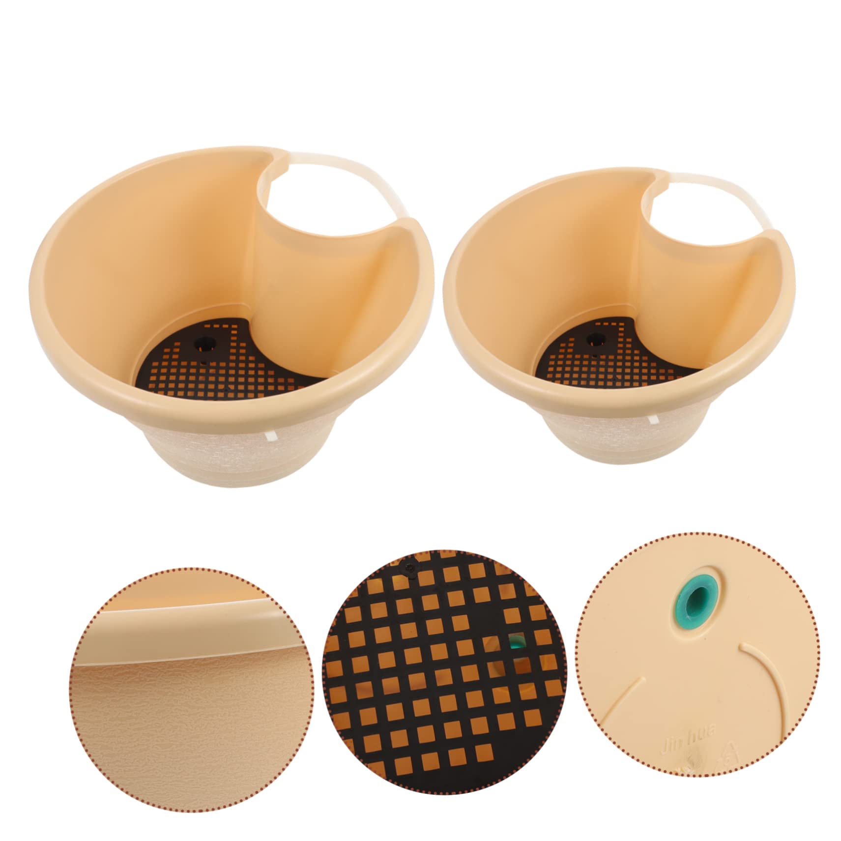 ibasenice 2pièces Lot de Pots De Fleurs Suspendus pour Plantes Jardinières Simples Et Pratiques pour Balcon Ou Mur