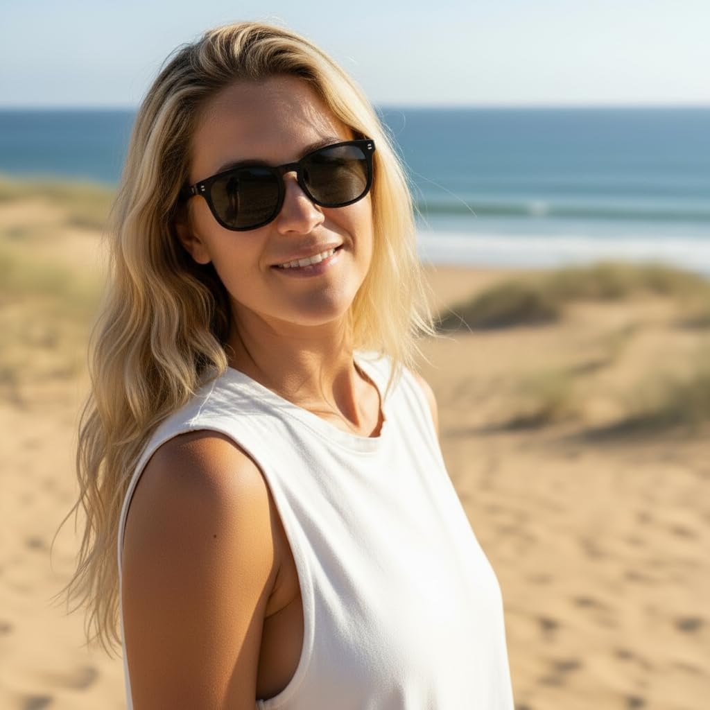 CARVE Bohemia Sunglasses – Timeless Rounded Shades, Classic Fit, 100% UV Protection