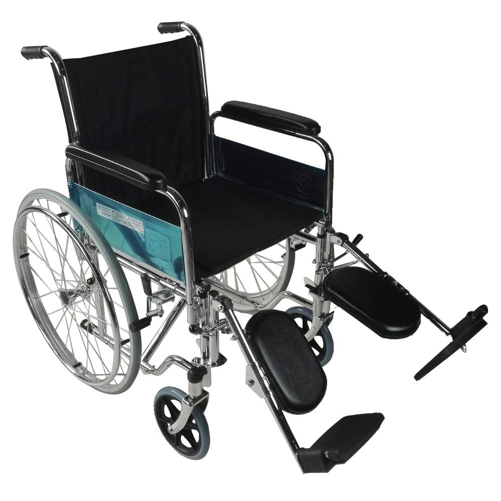 Mobiclinic, Silla de Ruedas, Partenón, Plegable, Elevador piernas, Asiento 44 cm, Premium, Autopropulsable, Manual, Marca española, Ortopédica, Reposapiés Ajustables, Reposabrazos, Resistente