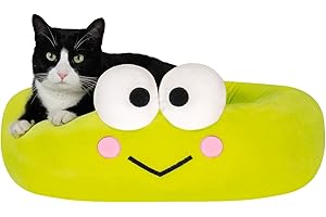 Hello Kitty and Friends Keroppi Bolster Pet Bed: The Ultimate Comfort Zone...