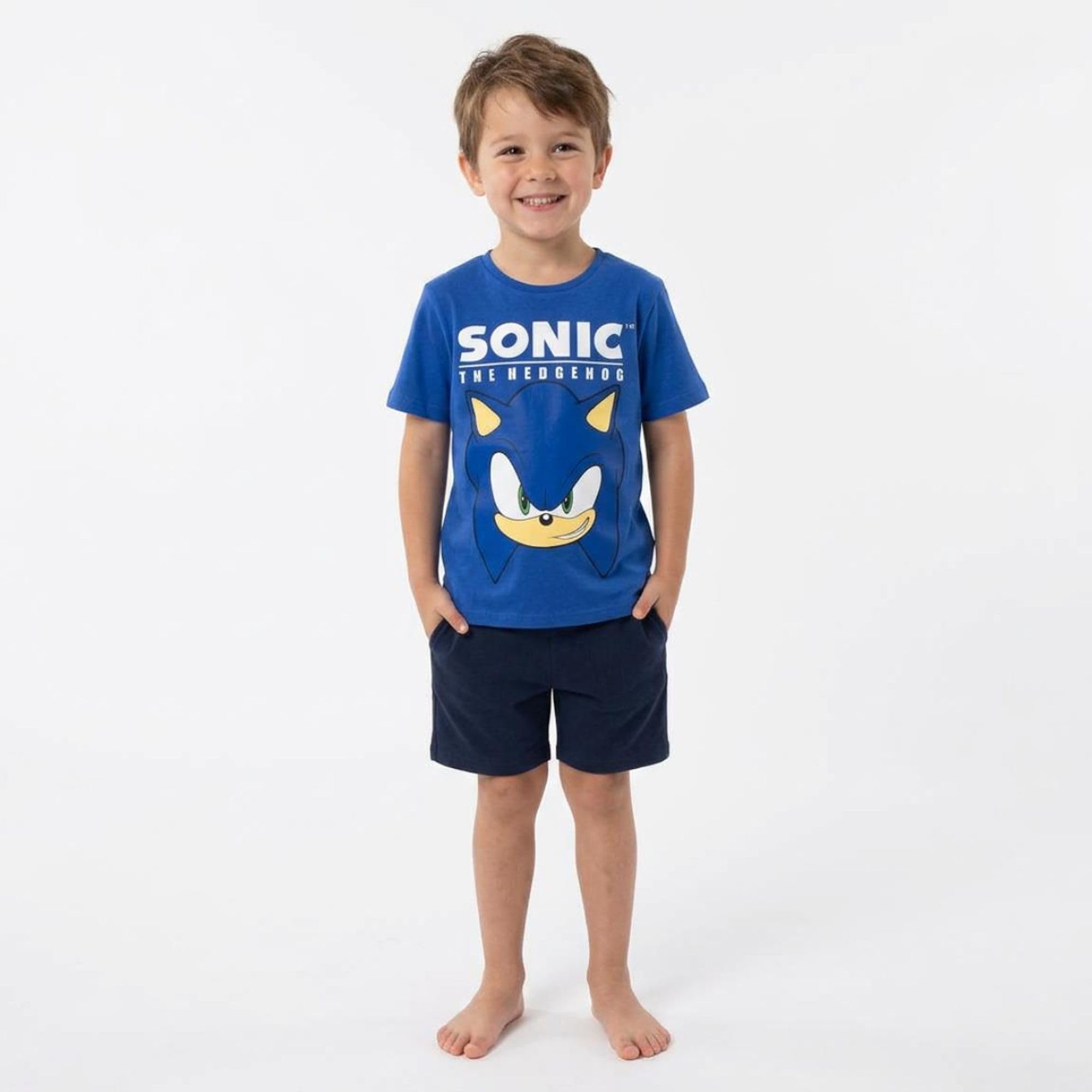 Camiseta Sonic Manga Corta para Niños y Niñas - Camiseta Infantil Chase Transpirable, Suave y Cómoda, Ropa para Verano, Uso Diario y Excursiones — view 2