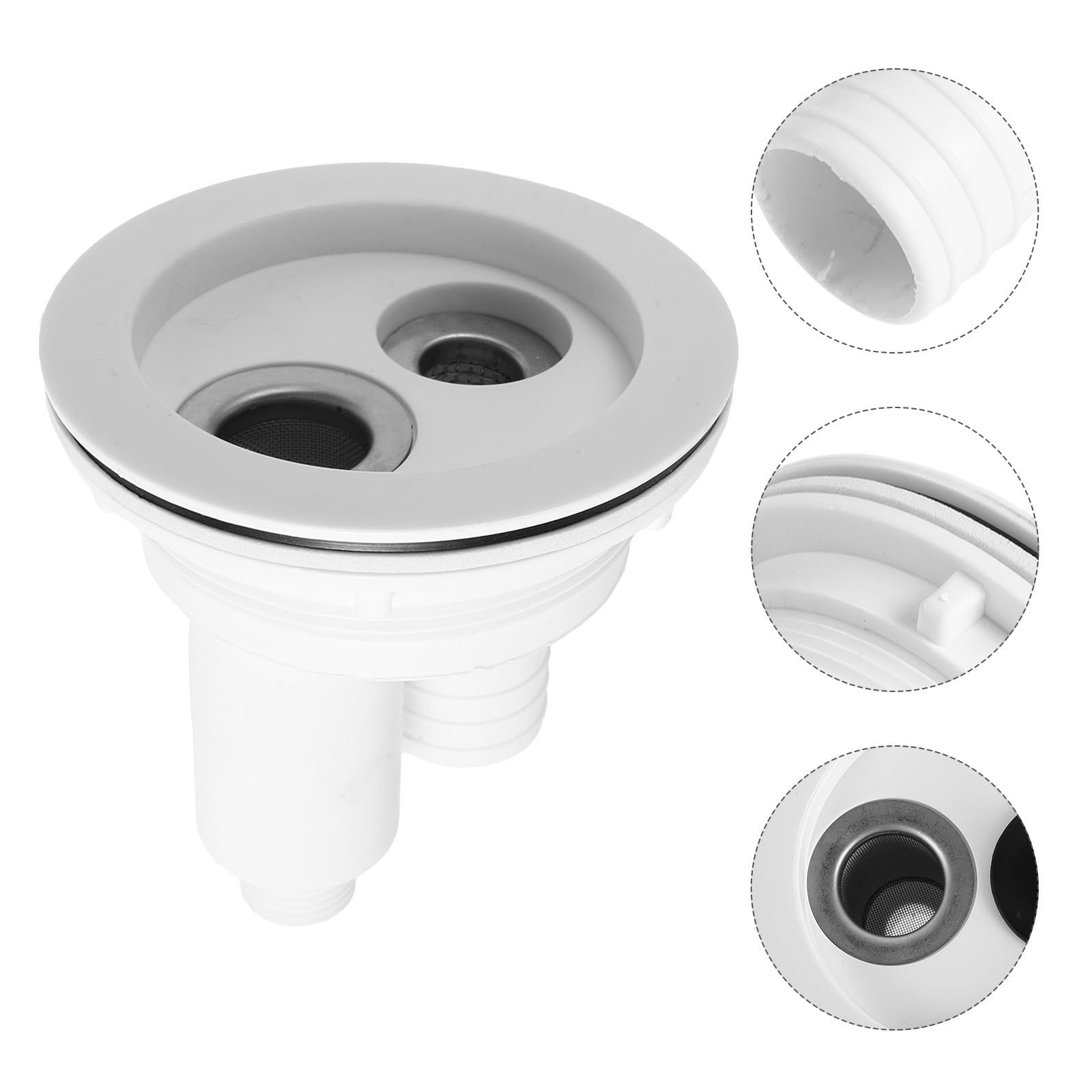 Conjunto de Desagüe para Lavacabezas Filtro Recolector de Cabello