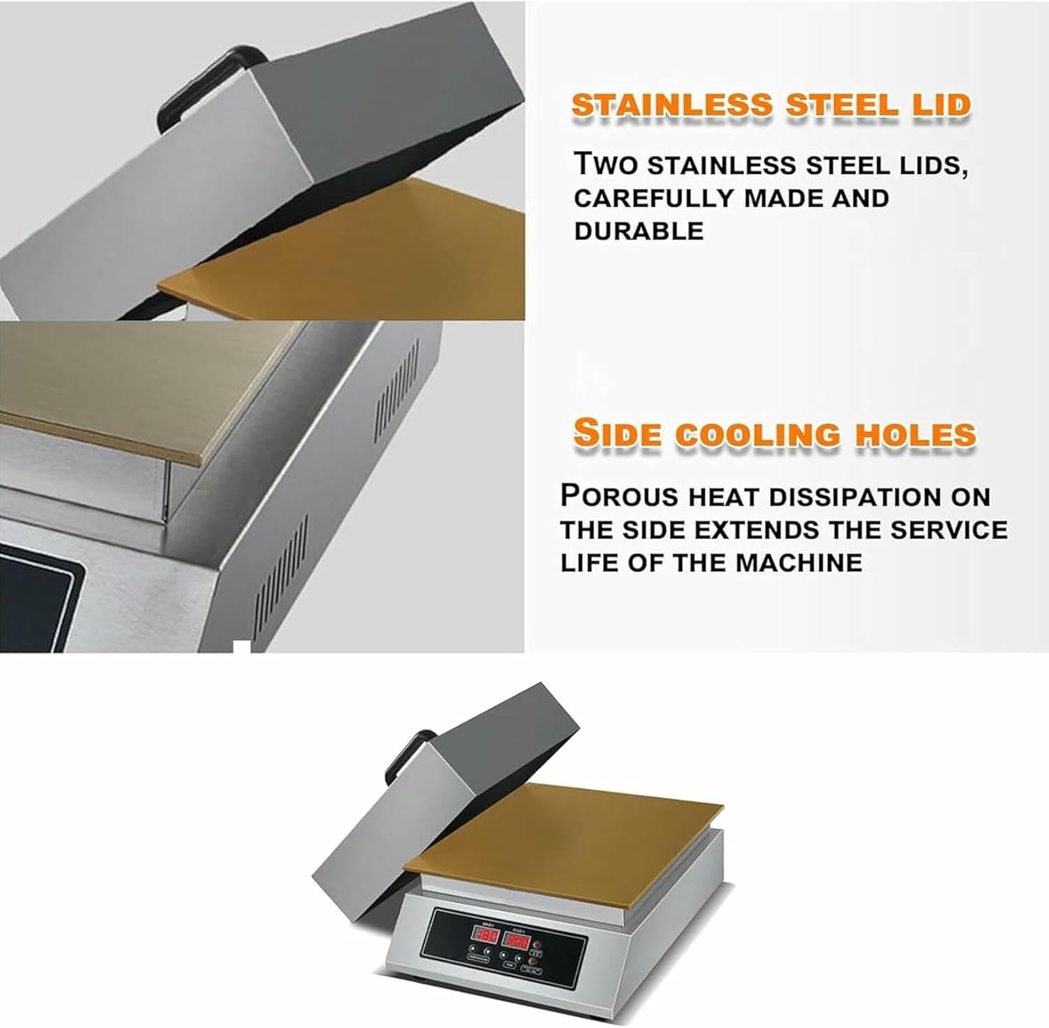 Commercial Electric Griddle, Electric Countertop Dorayaki Making Machine Muffin Pancake Dorayaki Souffle Machine Non-Stick Dorayaki machine