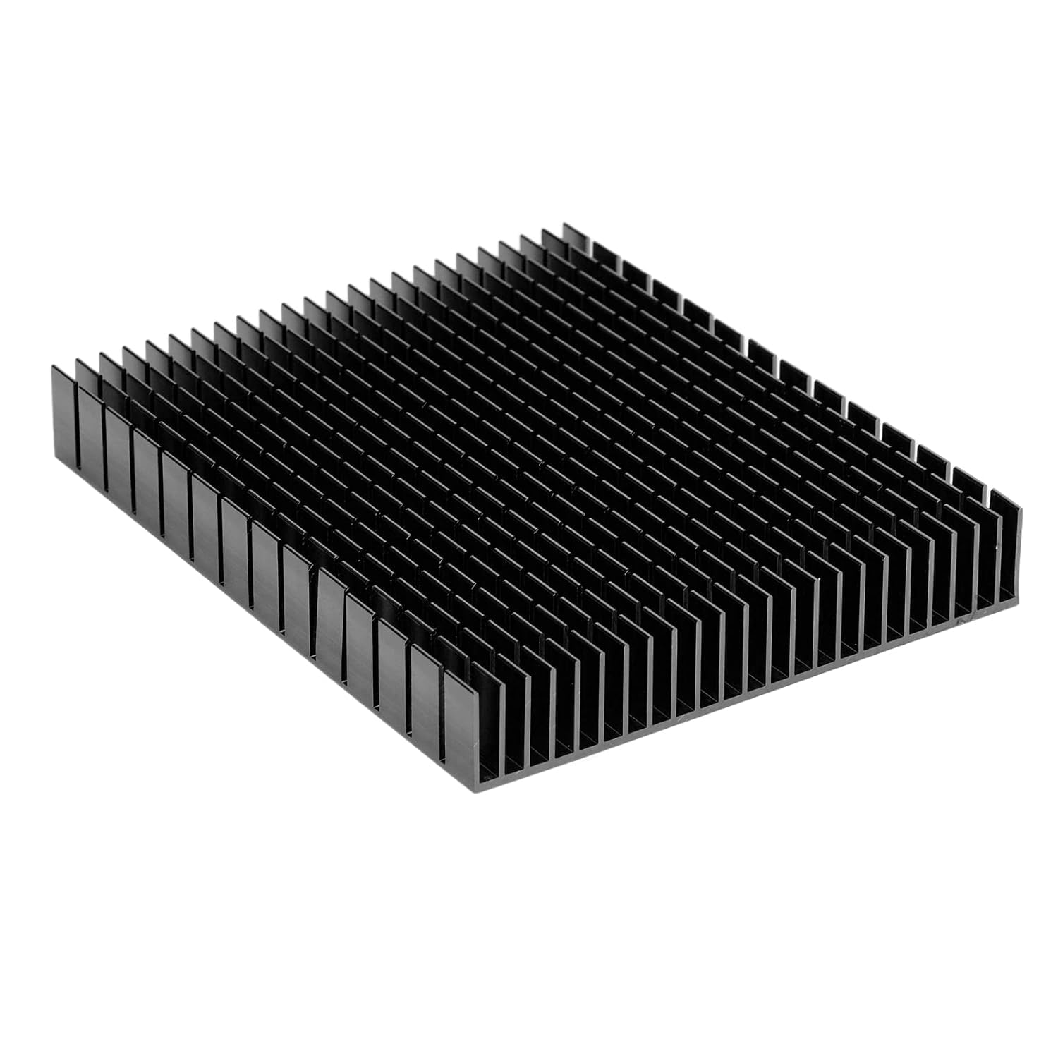 Easycargo 120mm Heatsink, 120x120x20mm Heatsink Large Aluminum Black Heat Sink Radiator for Cooling Led Chip, Motor Drivers, DC-DC converters, Solid State Relays, Router 120mmx120mmx20mm
