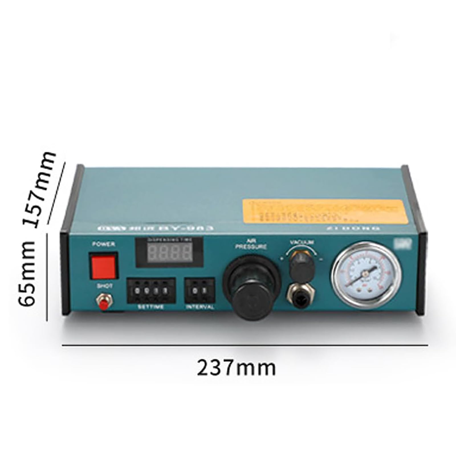 Máquina dispensadora automática de pegamento de precisión, controlador de líquido de pasta de soldadura con pantalla digital con función de sincronización de 0,01 ~ 99,99 S, alta repetibilidad (±