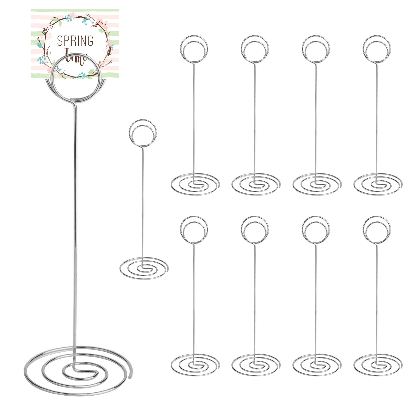WEXFFU 10PCS Table Number Holders, Table Name Holders, 22cm/8.66inch Table Number Stands