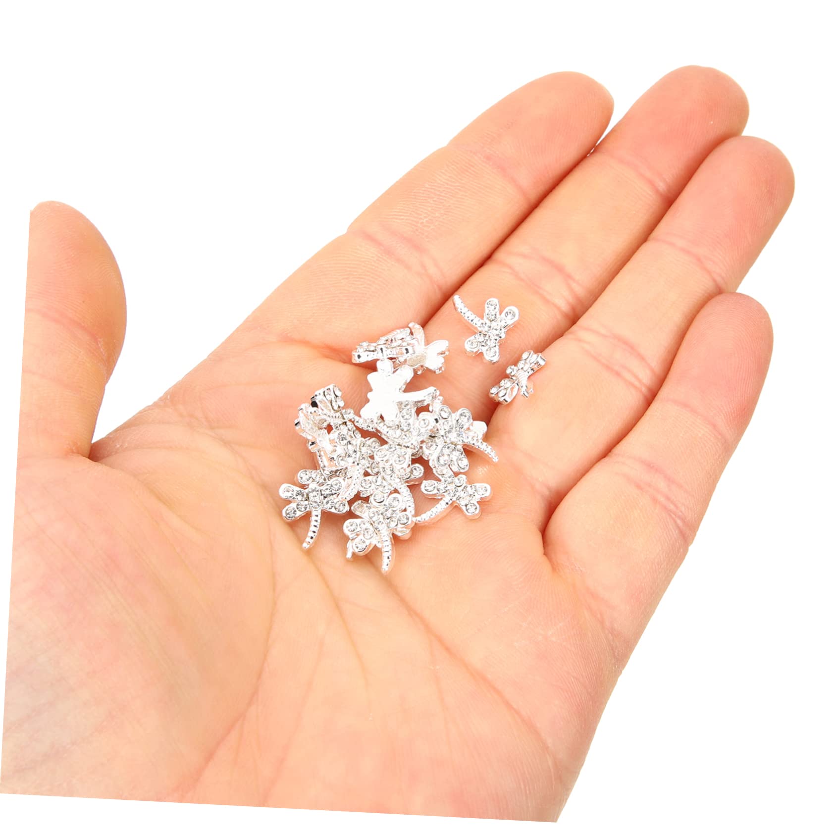 FOMIYES 5 Set Di Ciondoli Per Unghie Con Strass Set Di Ciondoli Creativi Per Nail Art A Forma Di Libellula Per Manicure 20 Pezzi * 5