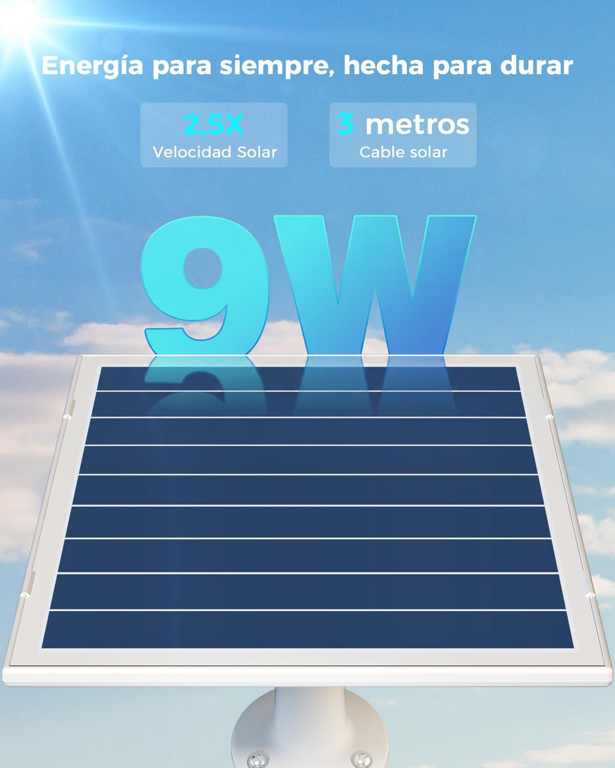 COCOCAM 24/7 Grabación AOV 4G LTE Camara Vigilancia Exterior Solar Sin WiFi, 15000mAh Batería 8W Panel Solar, 2K PTZ, Detección IA, Seguimiento IA, Visión Nocturna 30 Metros, eSIM Incluida (NO WiFi)