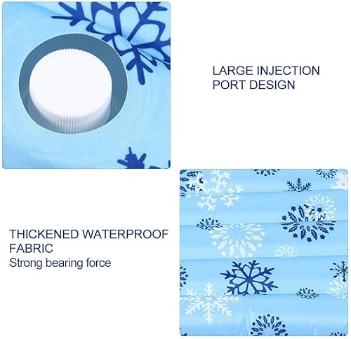 Miniatura 3 de Salmue Cojín de almohada fresco paquete de hielo de gel reutilizable con polvo de cristal de hielo alfombrilla de enfriamiento de verano cojín